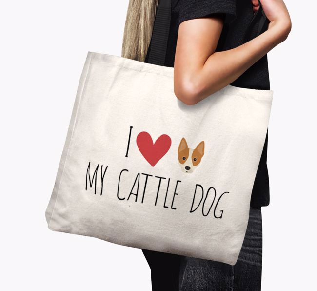 'I love my {breedCommonName}' Canvas Bag