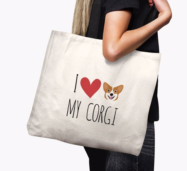 'I love my {breedCommonName}' Canvas Bag