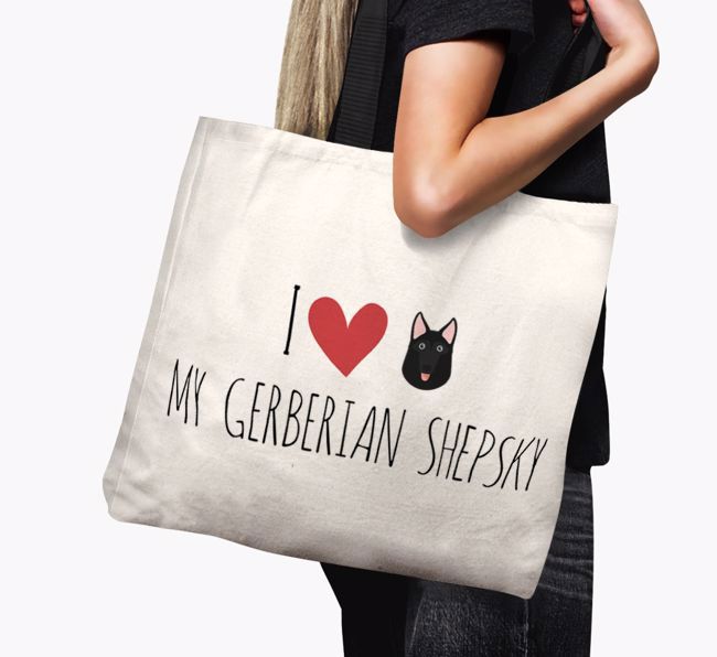 'I love my {breedCommonName}' Canvas Bag