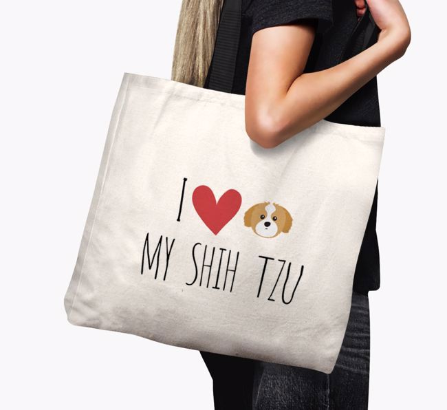 'I love my {breedCommonName}' Canvas Bag