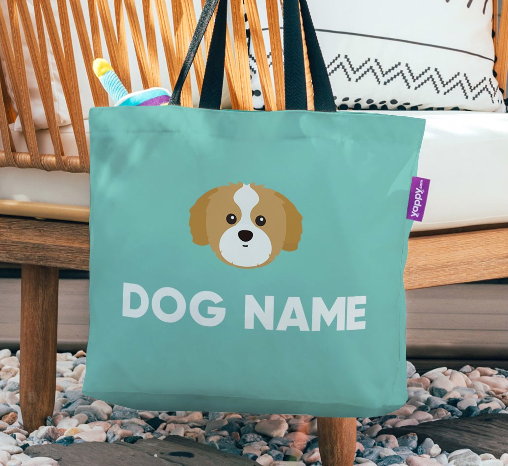 'Shih Tzu Icon & Name' - Personalized Canvas Bag | Yappy.com