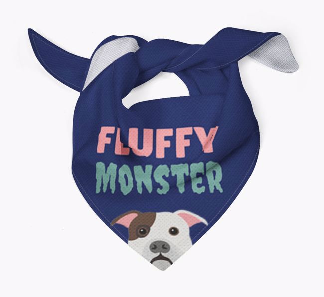 'Fluffy Monster' Dog Bandana for your {breedFullName}