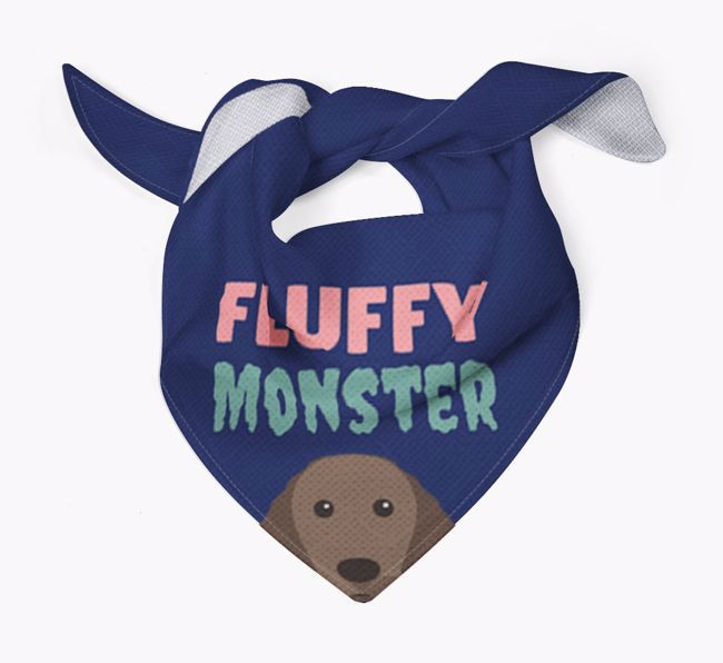 'Fluffy Monster' Dog Bandana for your {breedFullName}