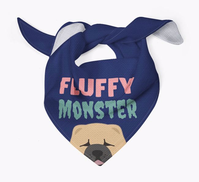 'Fluffy Monster' Dog Bandana for your {breedFullName}