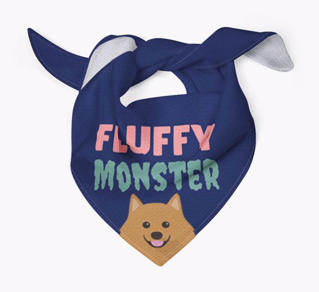 'Fluffy Monster' Dog Bandana for your {breedFullName}