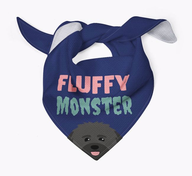 'Fluffy Monster' Dog Bandana for your {breedFullName}