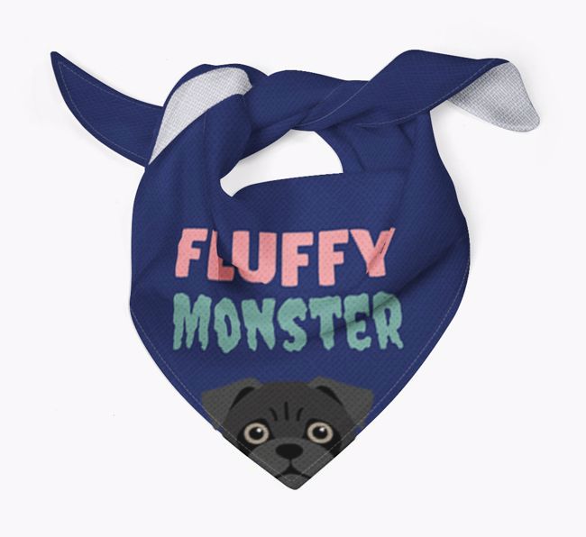 'Fluffy Monster' Dog Bandana for your {breedFullName}