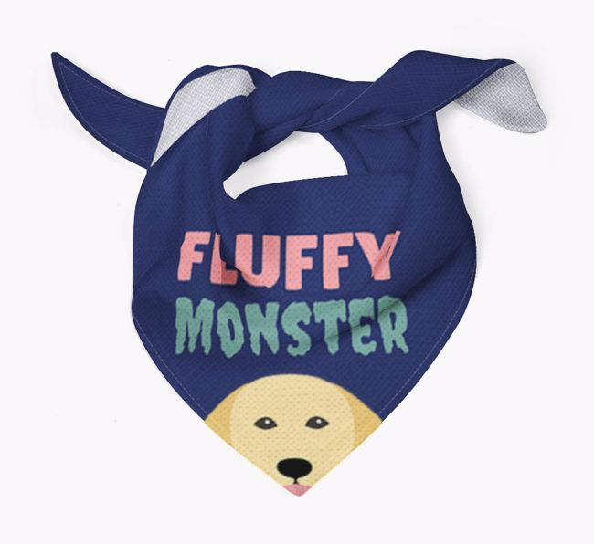 'Fluffy Monster' Dog Bandana for your {breedFullName}