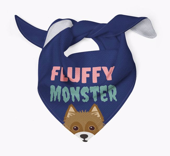 'Fluffy Monster' Dog Bandana for your {breedFullName}