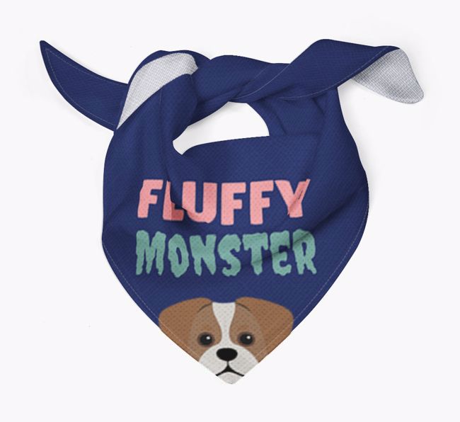 'Fluffy Monster' Dog Bandana for your {breedFullName}