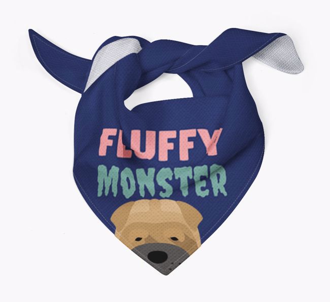 'Fluffy Monster' Dog Bandana for your {breedFullName}