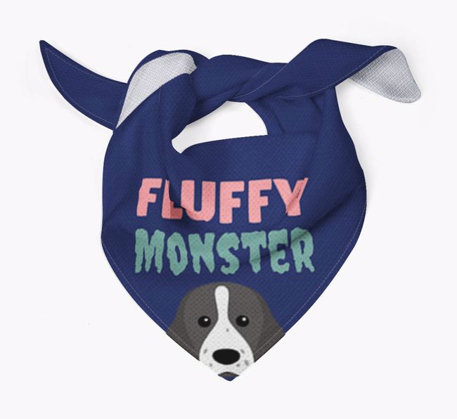 'Fluffy Monster' Dog Bandana for your {breedFullName}