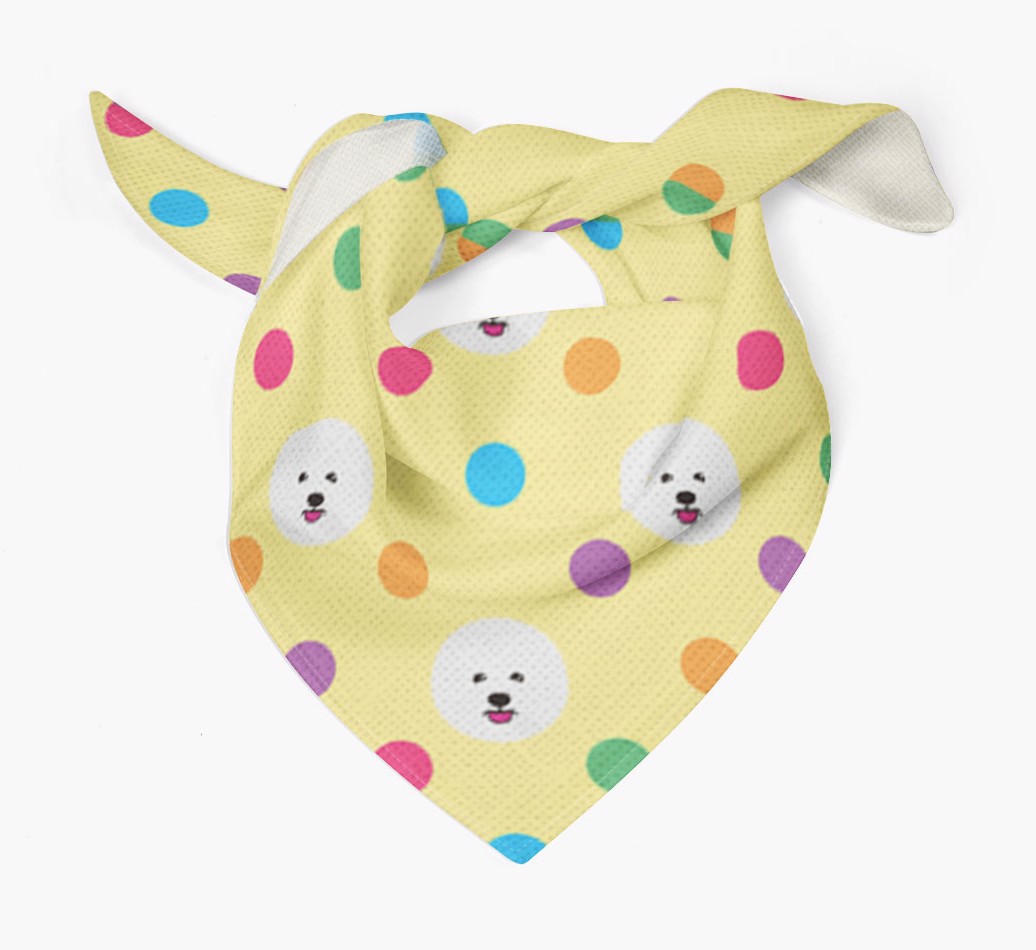 'Spots' - Personalized {breedFullName} Bandana - Tied