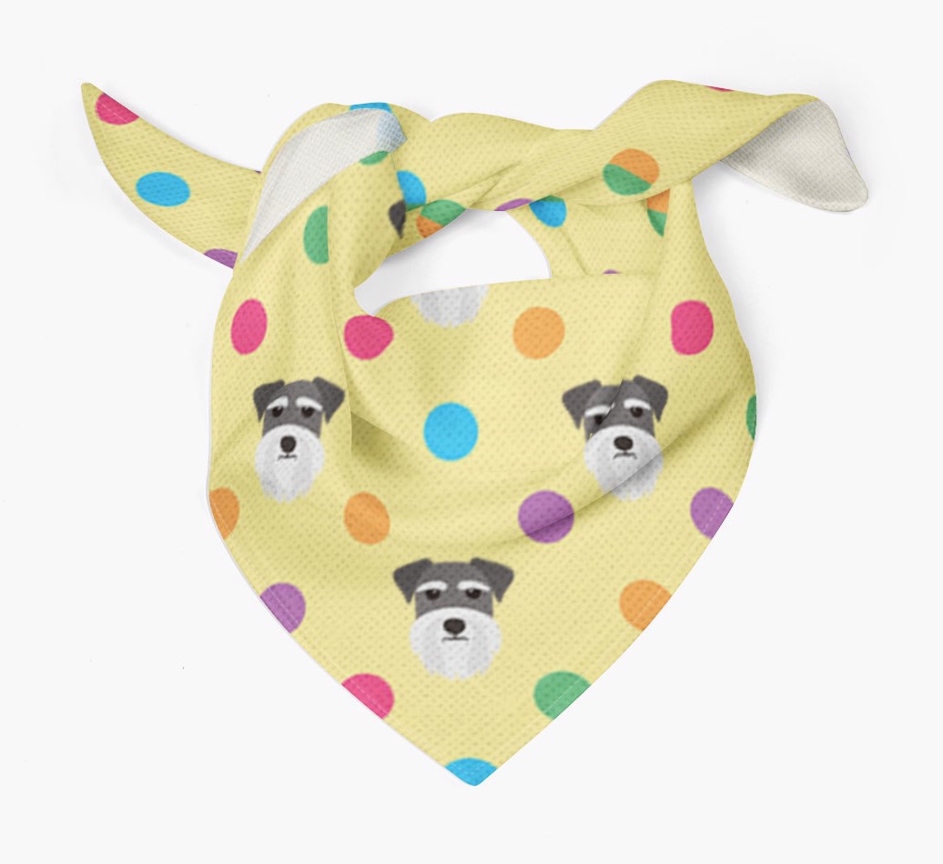 'Spots' - Personalised {breedFullName} Bandana - Tied