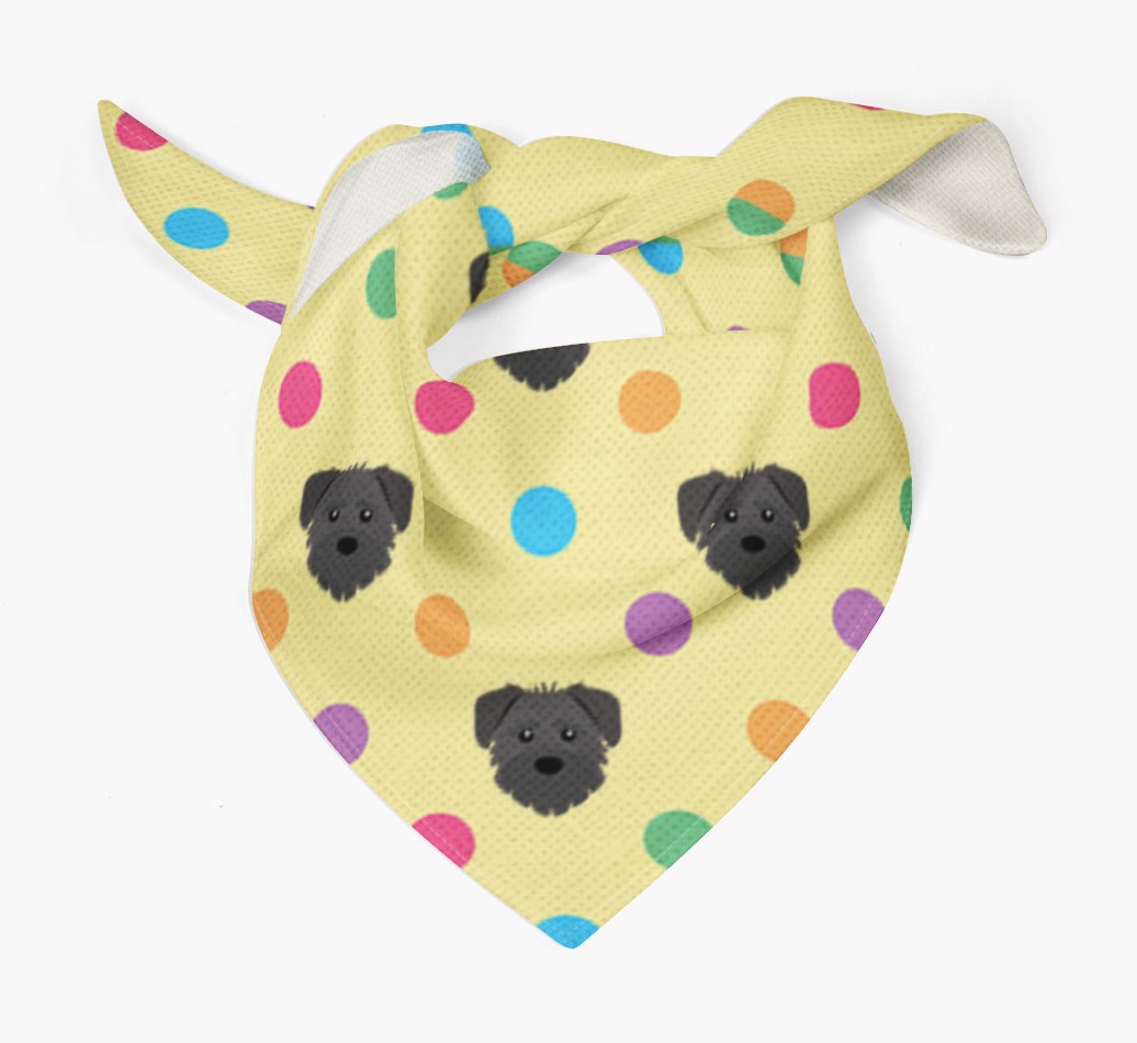 'Spots' - Personalized {breedFullName} Bandana - Tied