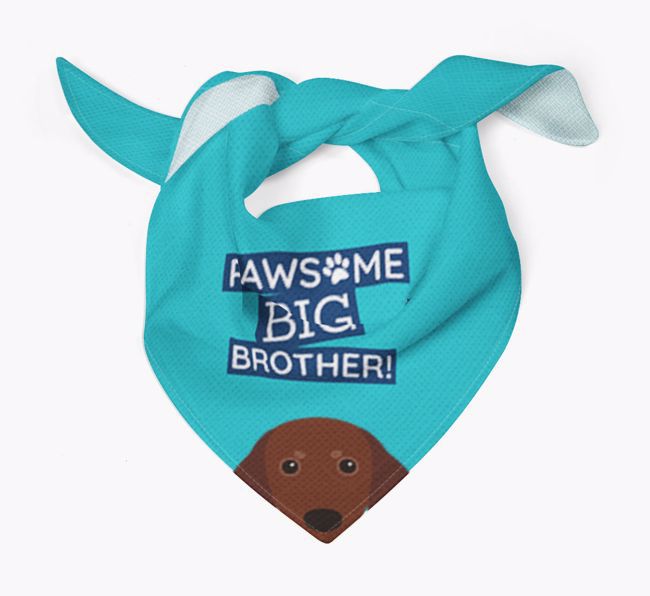 Pawsome Big Brother Bandana for your {breedFullName}