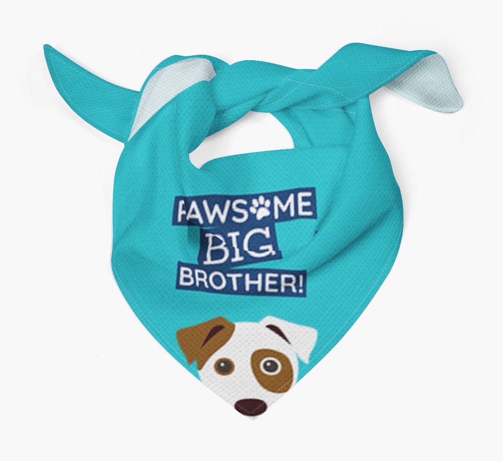 'Pawsome Big Brother' Personalised Dog Bandana | Yappy.com 