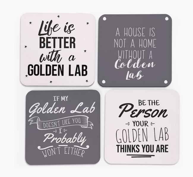 {breedFullName} Quote Coasters - Set of 4