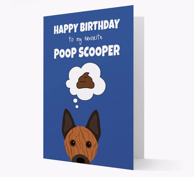 Card 'Poop Scooper' with {breedCommonName} Icon