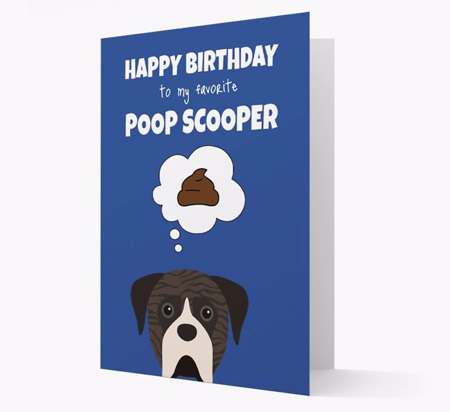 Card 'Poop Scooper' with {breedCommonName} Icon