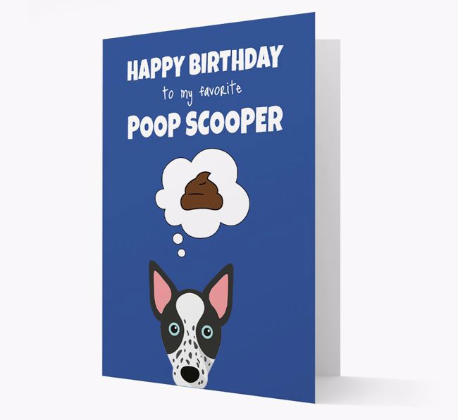 Card 'Poop Scooper' with {breedCommonName} Icon