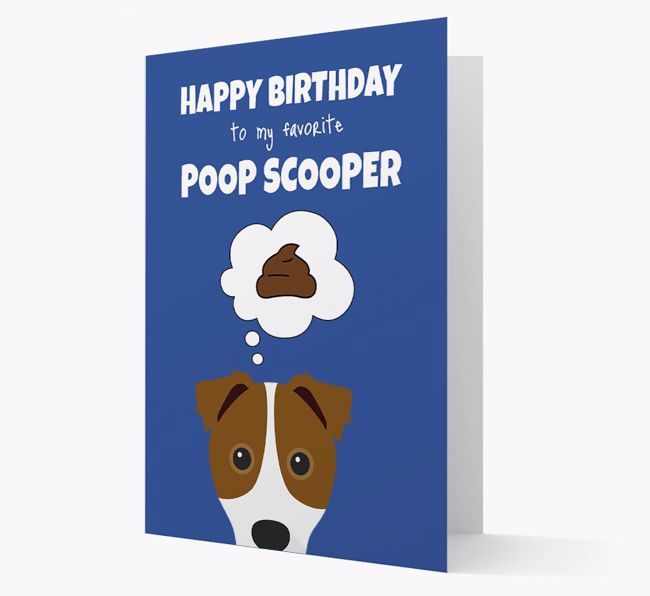 Card 'Poop Scooper' with {breedCommonName} Icon