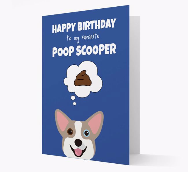 Card 'Poop Scooper' with {breedCommonName} Icon