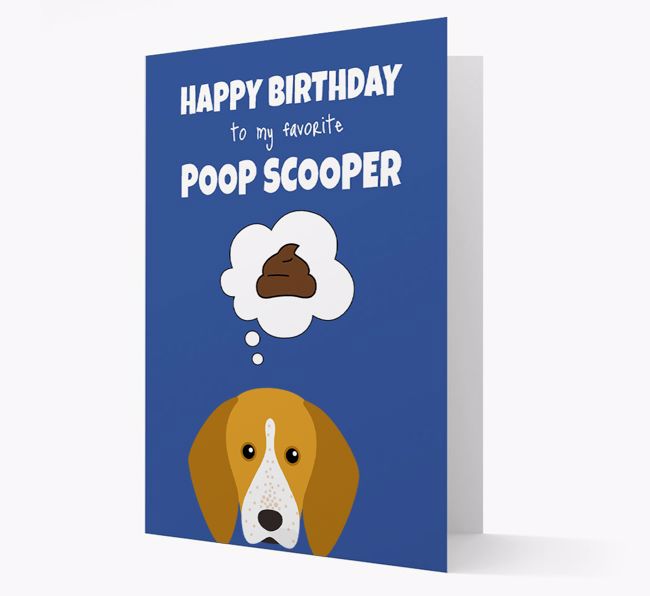 Card 'Poop Scooper' with {breedCommonName} Icon