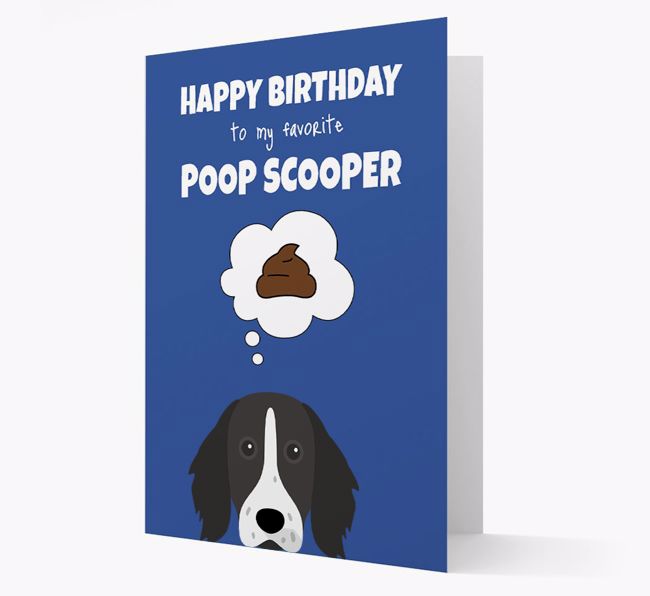 Card 'Poop Scooper' with {breedCommonName} Icon