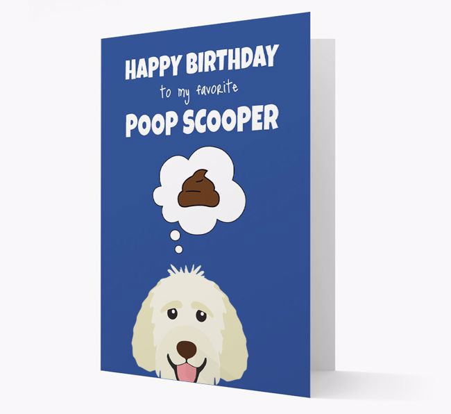 Card 'Poop Scooper' with {breedCommonName} Icon