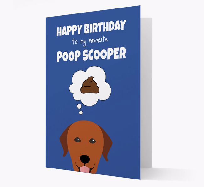 Card 'Poop Scooper' with {breedCommonName} Icon