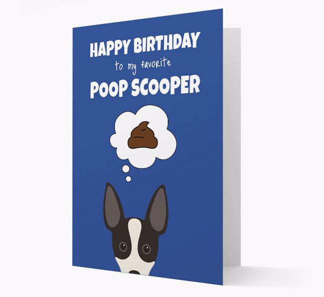 Card 'Poop Scooper' with {breedCommonName} Icon