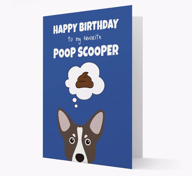 Card 'Poop Scooper' with {breedCommonName} Icon