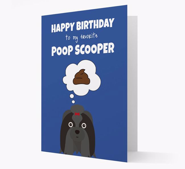 Card 'Poop Scooper' with {breedCommonName} Icon