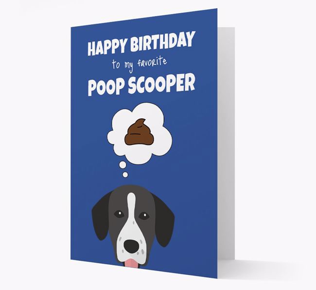 Card 'Poop Scooper' with {breedCommonName} Icon