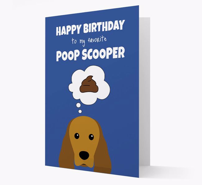 Card 'Poop Scooper' with {breedCommonName} Icon