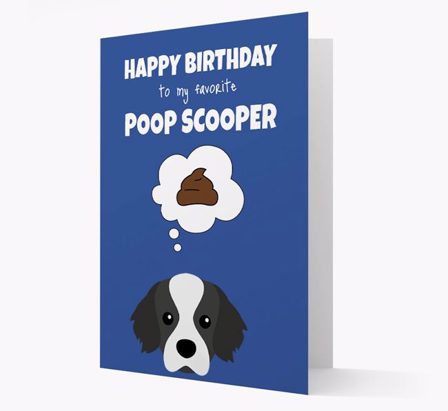 Card 'Poop Scooper' with {breedCommonName} Icon