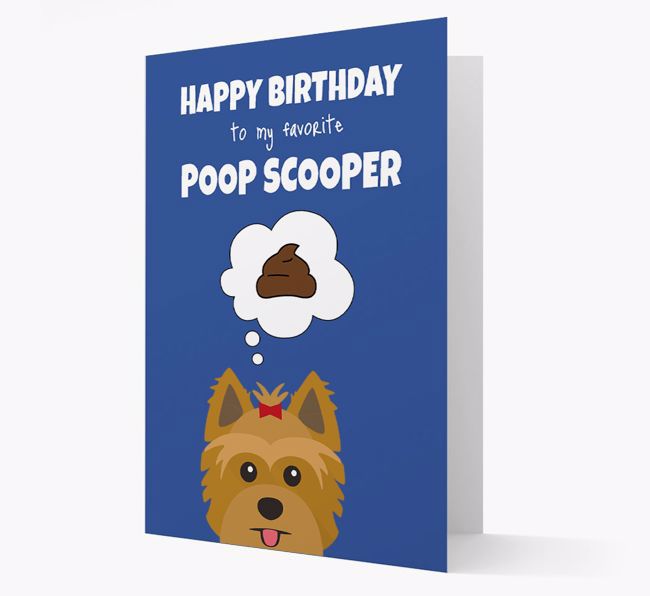 Card 'Poop Scooper' with {breedCommonName} Icon