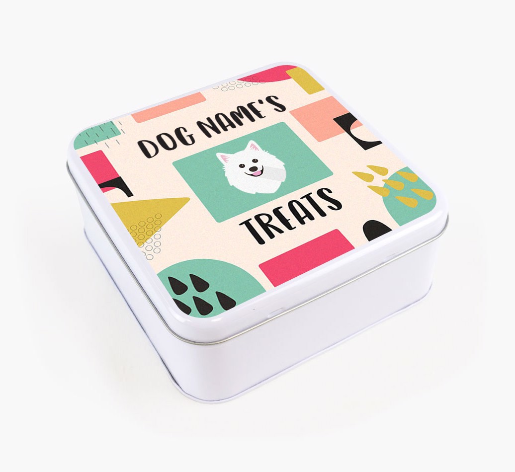 'Abstract Design' - Personalised Treat Tin for Your {breedFullName}