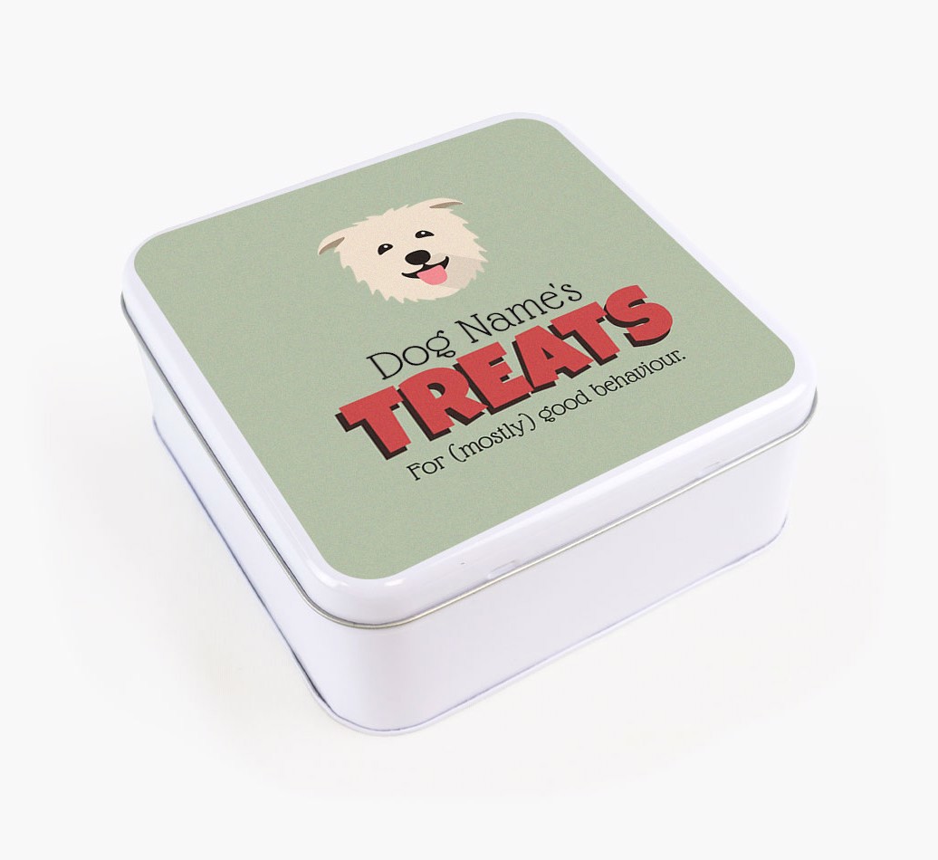 'Retro Design' - Personalised Treat Tin for your {breedFullName}