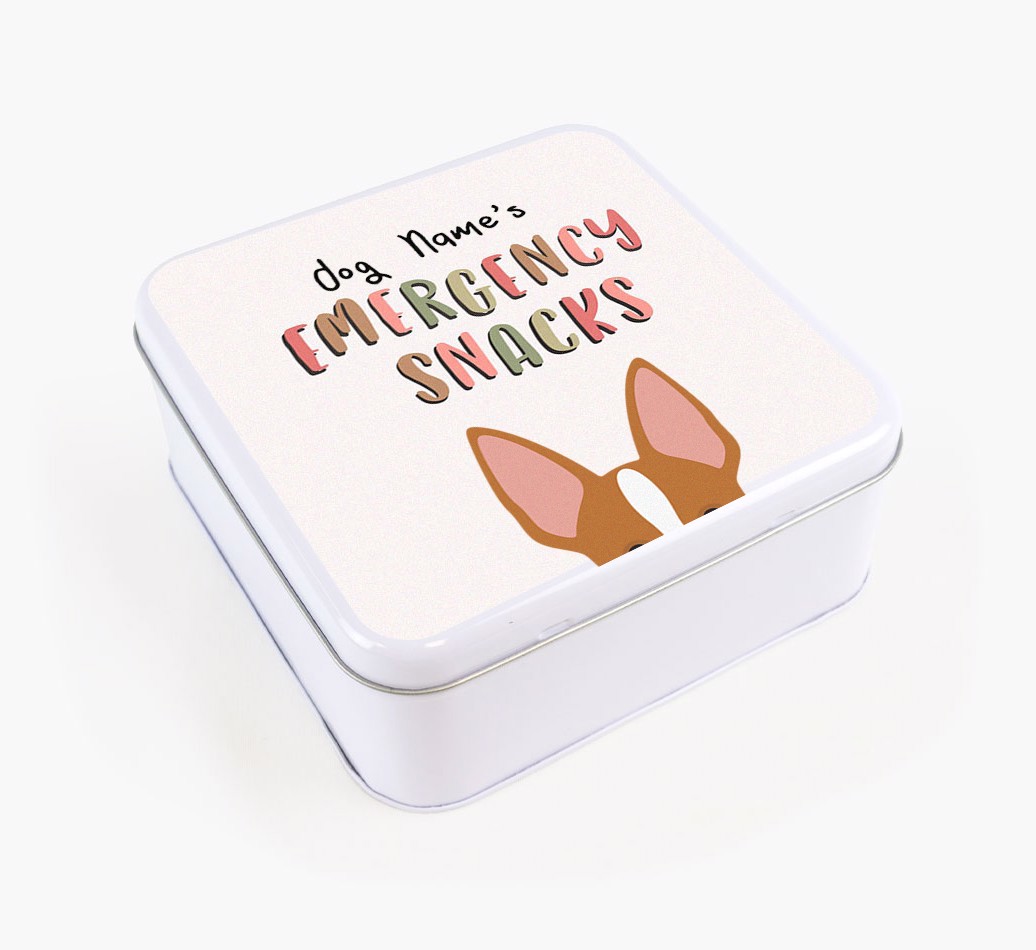 'Emergency Snacks' - Personalised Treat Tin for Your {breedFullName}