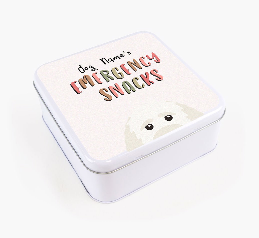 'Emergency Snacks' - Personalised Treat Tin for Your {breedFullName}