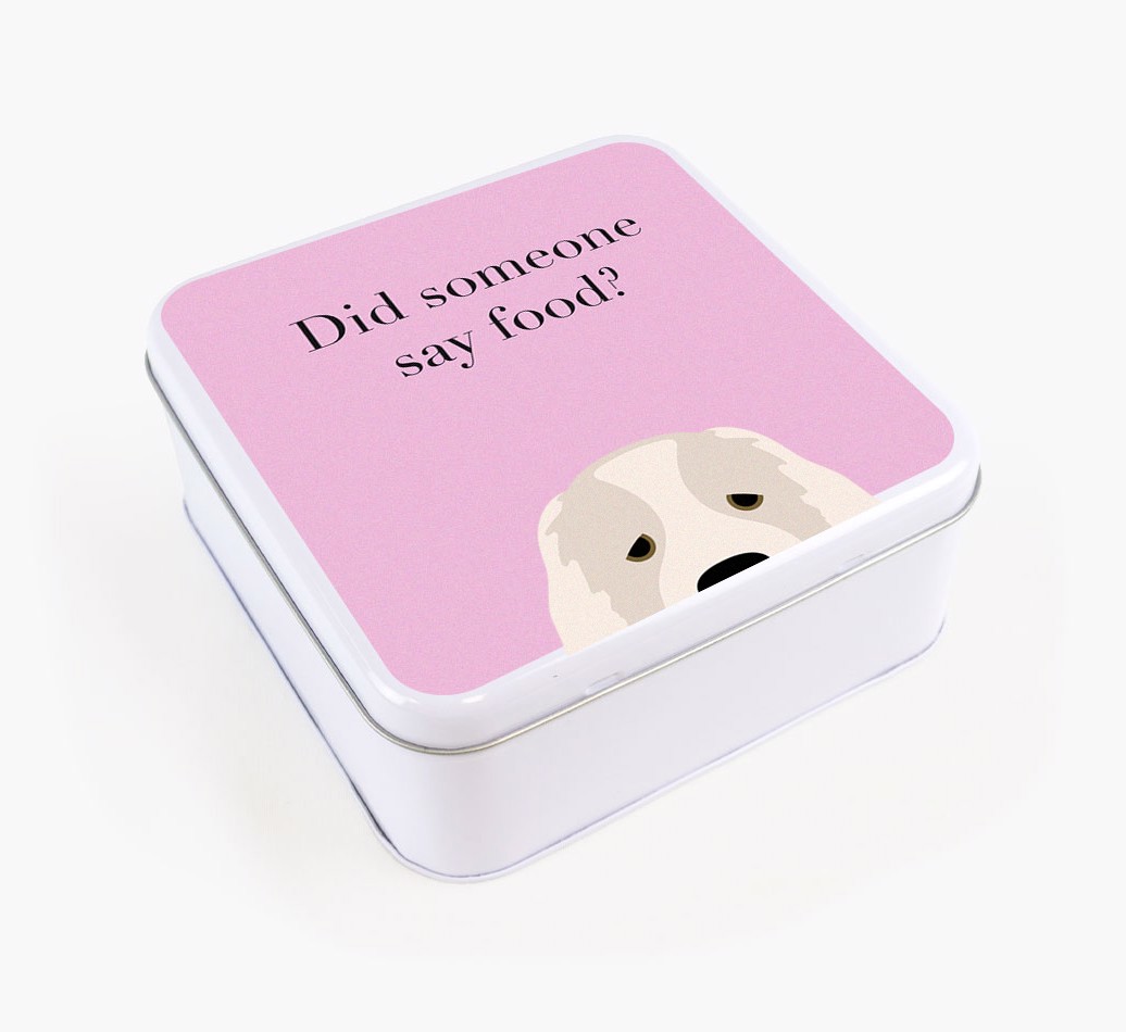 'Did Someone Say Food?' - Personalised Treat Tin for Your {breedFullName}