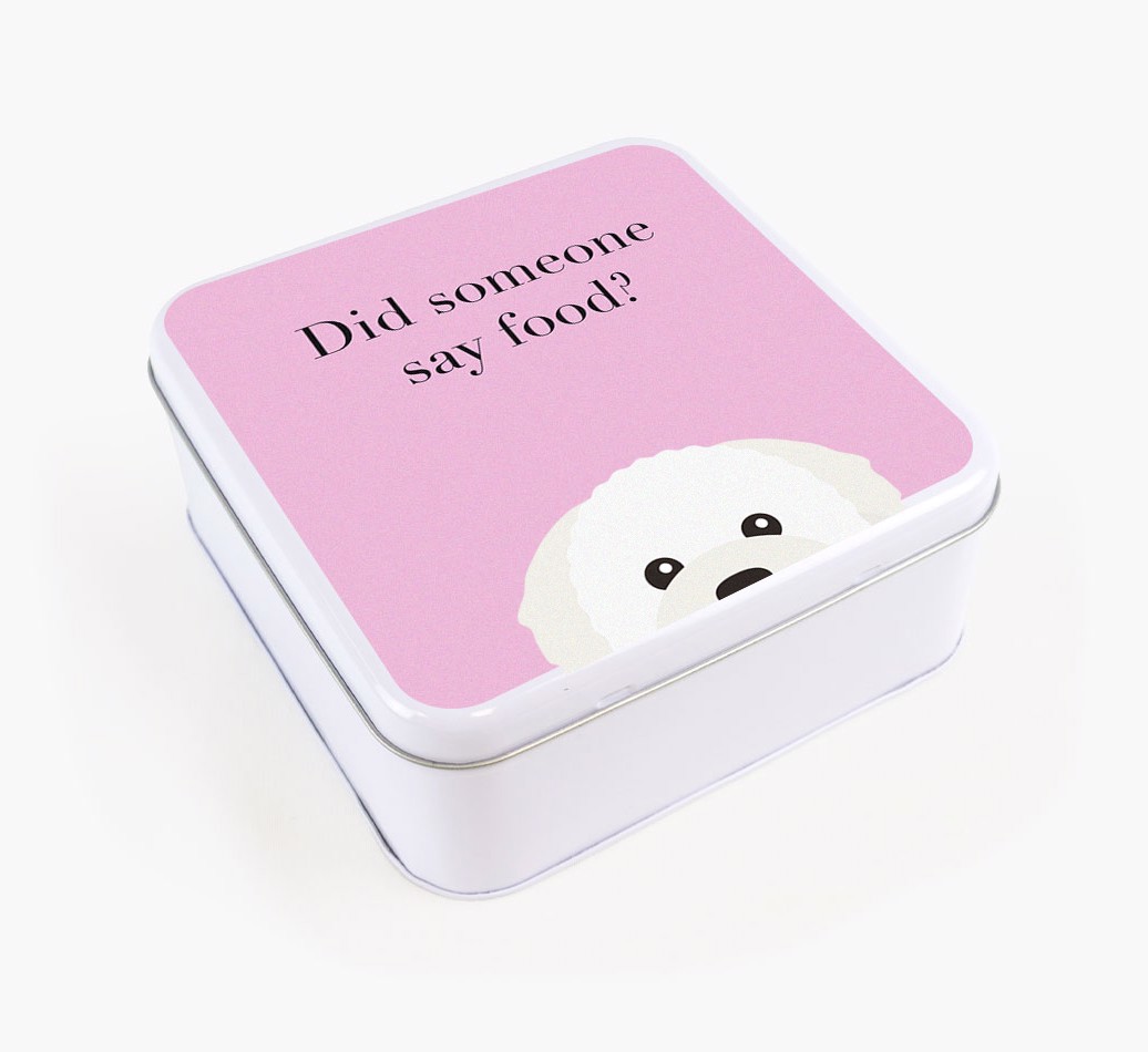 'Did Someone Say Food?' - Personalised Treat Tin for Your {breedFullName}