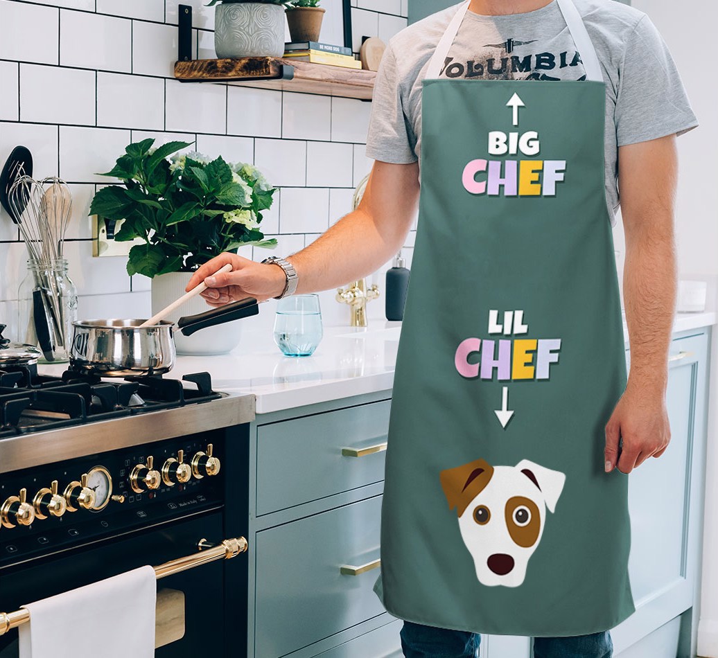 'Big Chef Lil Chef' - Personalized {breedFullName} Adult Apron