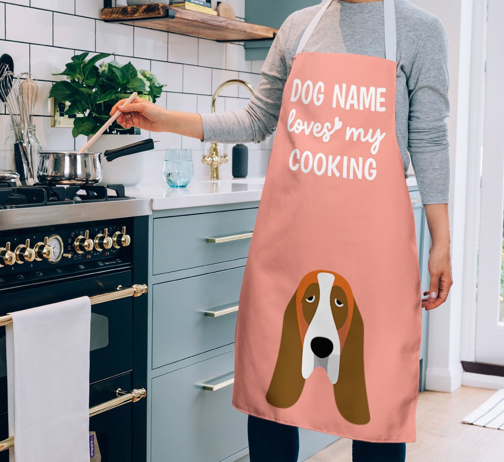 Loves My Cooking: Personalised {breedFullName} Apron