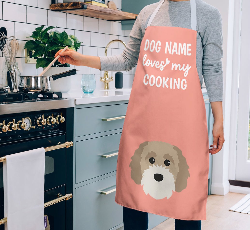 Loves My Cooking: Personalized {breedFullName} Apron