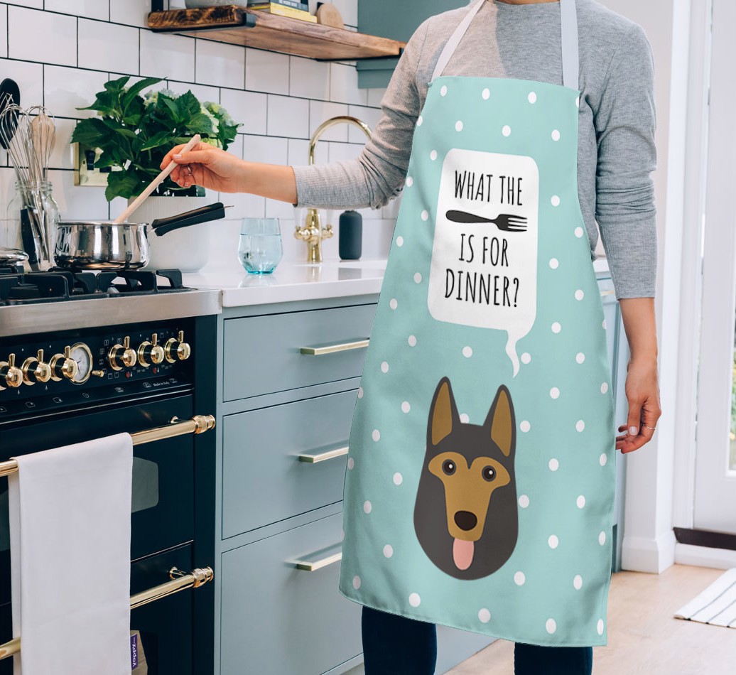 What's for Dinner: Personalized {breedFullName} Apron