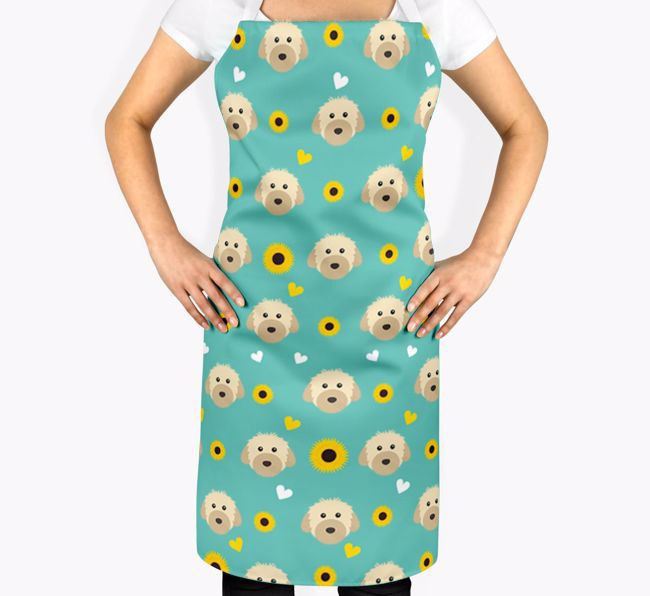 Sunflower Pattern: Personalised {breedFullName} Apron