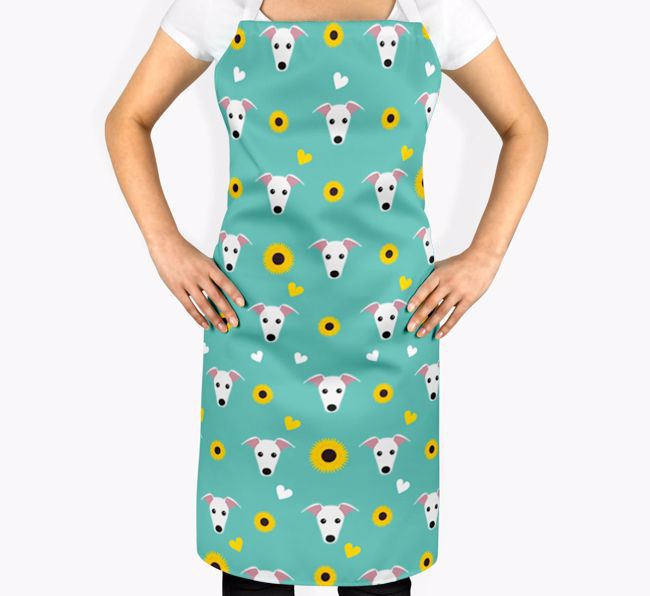 Sunflower Pattern: Personalized {breedFullName} Apron